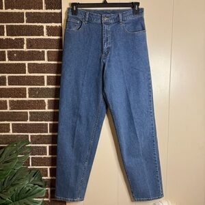 L.L. Bean Jeans Original Fit High Waist Tapered Jeans Women's Size 12